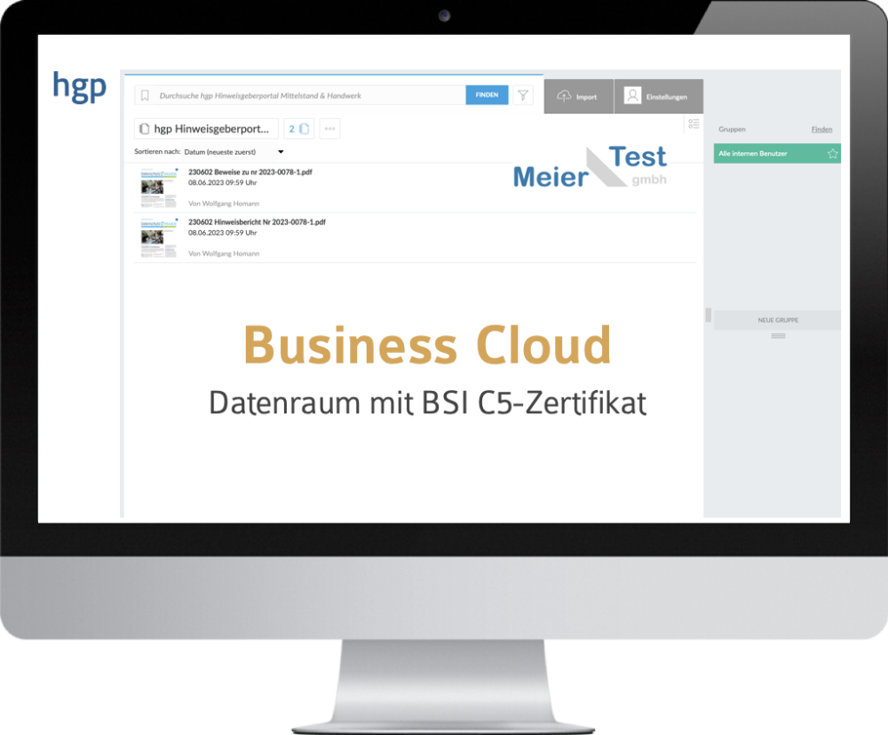 Business Cloud zum Dokumentenaustausch